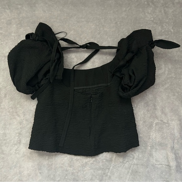 SOLD—Shushu/Tong  Bow Top in Black - Picture 6 of 6